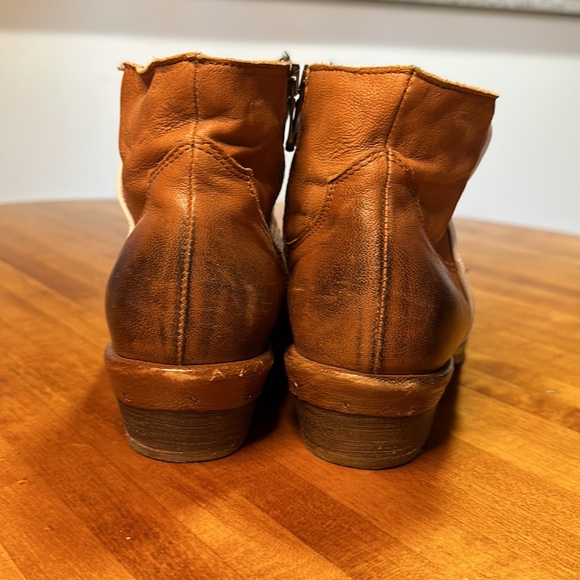 Sundance Embroidered Short Leather Boots - Picture 3 of 10